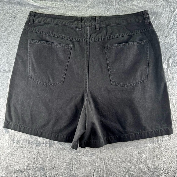 TALBOTS Denim Shorts Womens Size 18 Blk NWT High Waist 18.25 100%Cotton 5 Pocket - Picture 2 of 10